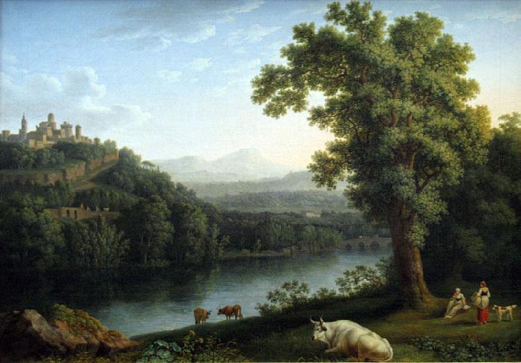 Jacob Philipp Hackert River Landscape China oil painting art
